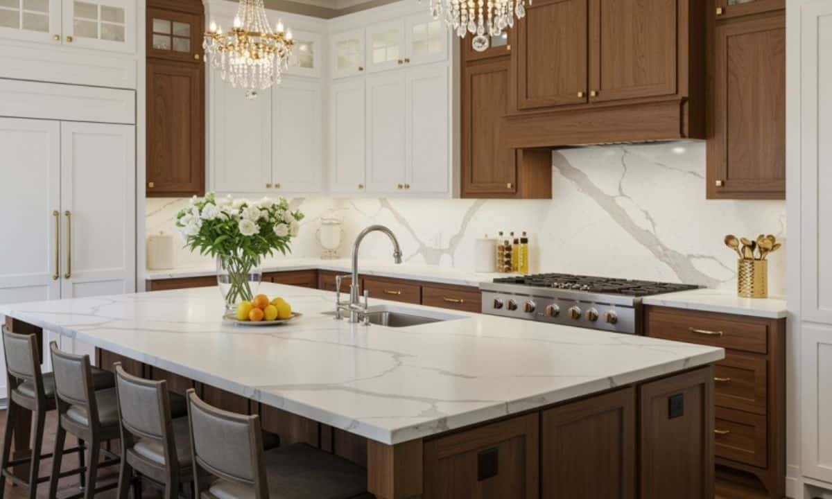 Stylish White Quartz Countertops for Your Kitchen