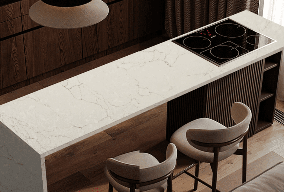 Why White Quartz with Gold Is the New Trend for Elegant Kitchens