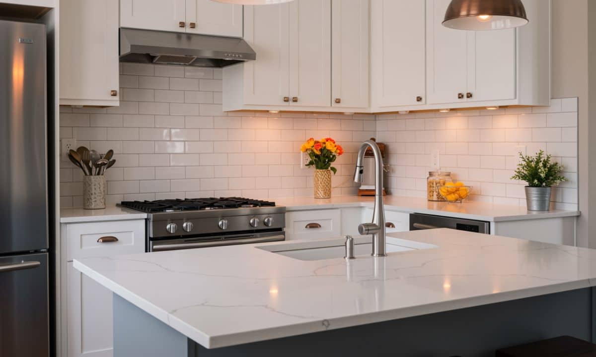 Best Countertop Colors for White Kitchen Cabinets in 2025
